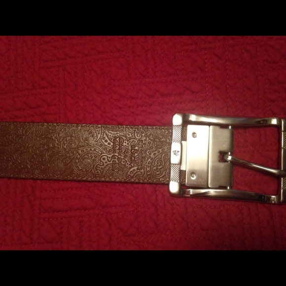 Men's Robert Graham brown/black leather belt