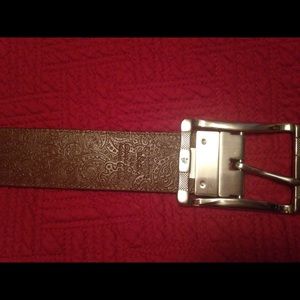 Men's Robert Graham brown/black leather belt