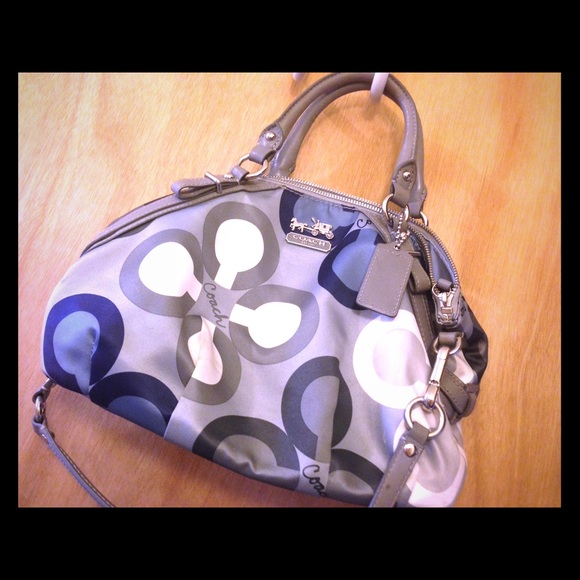 Coach purse. Blue/gray