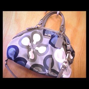 Coach purse. Blue/gray