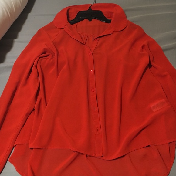 Red high low top