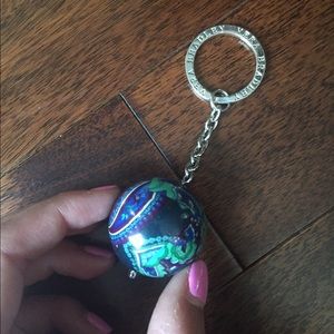 Vera Bradley ball keychain