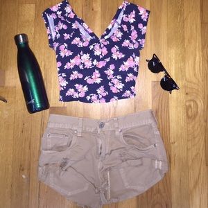 floral crop top