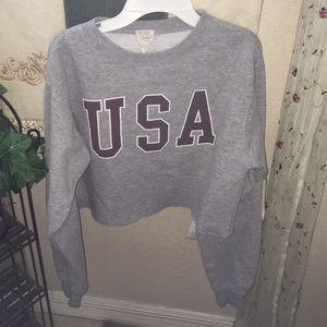 Pacsun sweater crop top