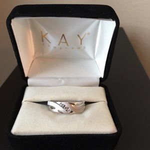 Kay's Men's white gold/diamond ring. Never worn!