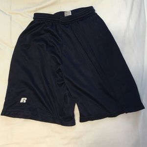 Dark blue basketball shorts