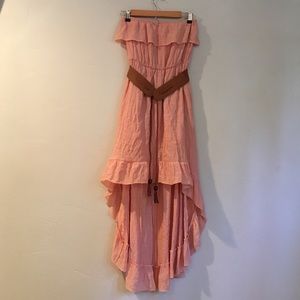 High Low Strapless Dress
