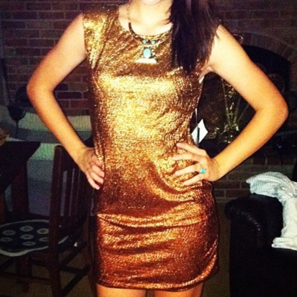 ❤️Gold Ombre Mini Dress ❤️