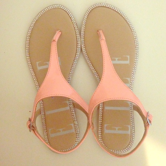 Cute Peach summer sandals