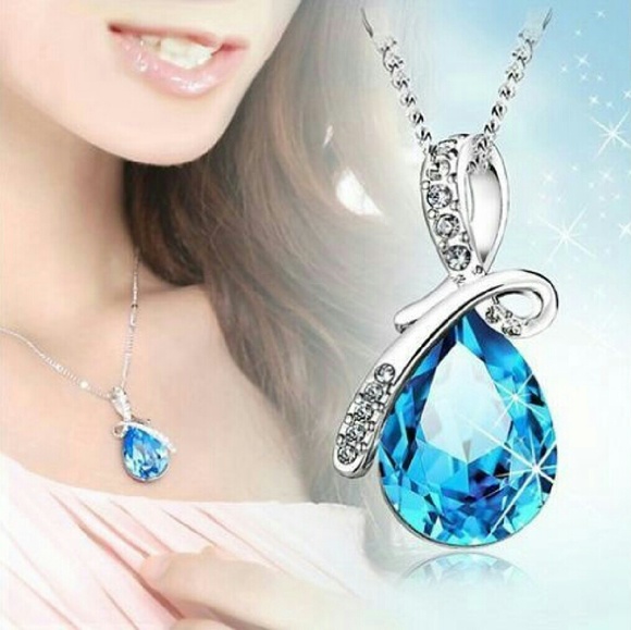 Jewelry - NEW Sky Blue Silver-Plated Necklace