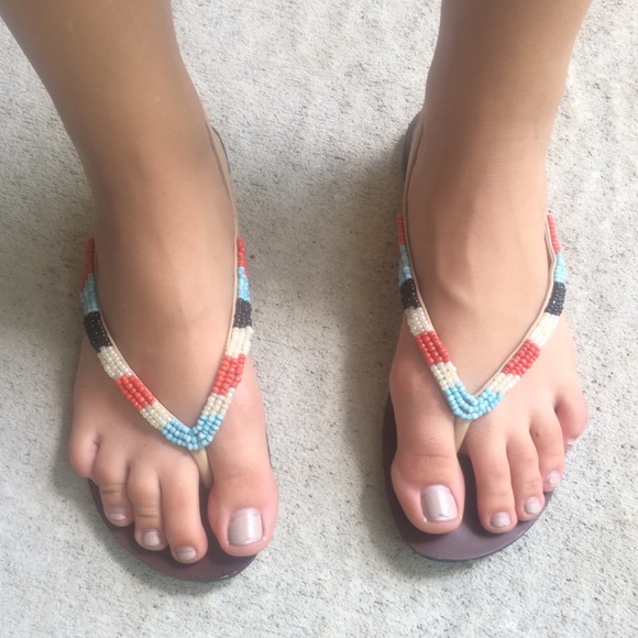 Beaded sandals