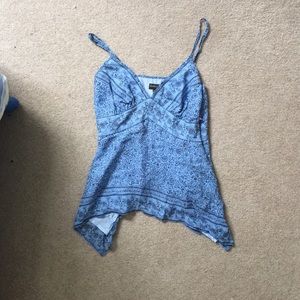 Banana Republic blue patterned tank top