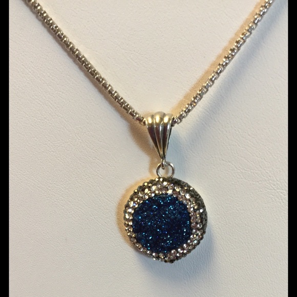 🔆DRUZY Necklace .925 Sterling Silver - Picture 2 of 2