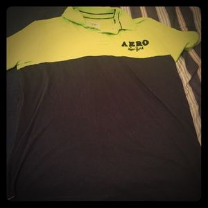 Aeropostale Green/Navy blue shirt