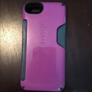 Purple IPhone 5 cell phone case by Speck