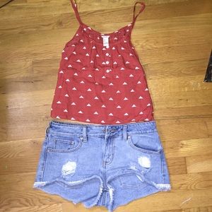 red crop top