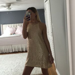 Forever 21 pink/rose gold dress
