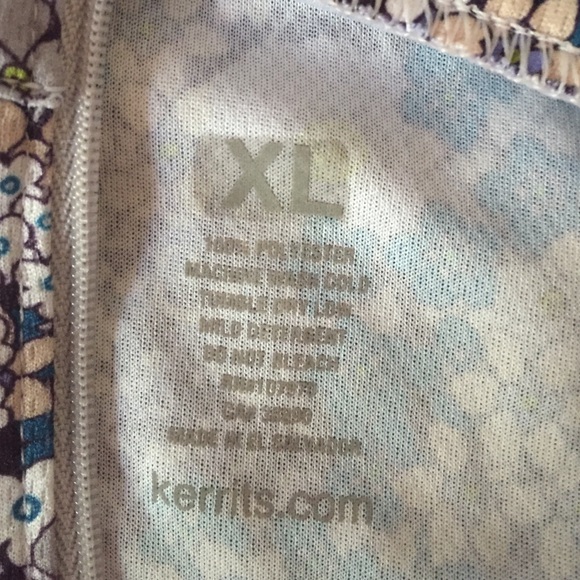 Blue Flower Patterned Riding Shirt - Picture 2 of 2