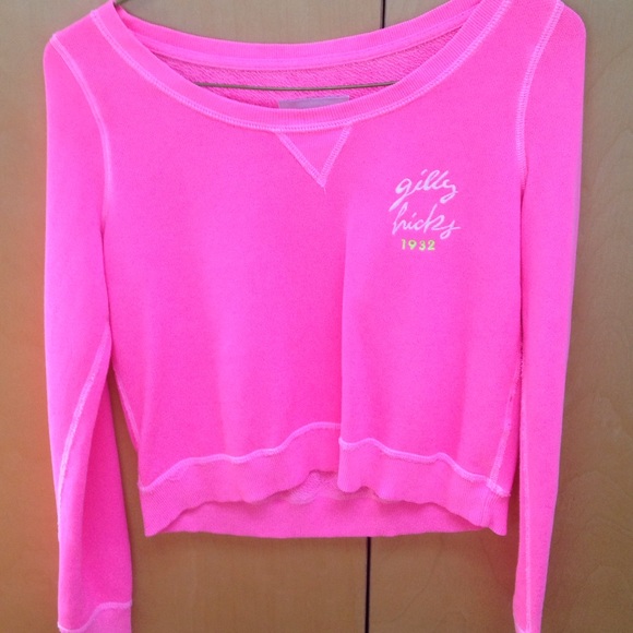 Size S Gilly Hicks pink crewneck sweatshirt