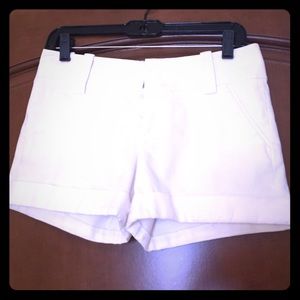 White Alice + Olivia cuffed shorts
