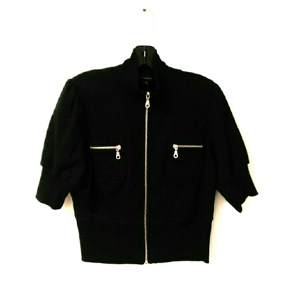 NWT INC International Concepts black crop jacket