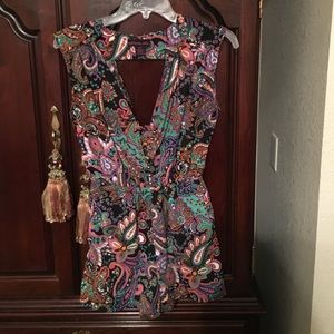 Paisley romper