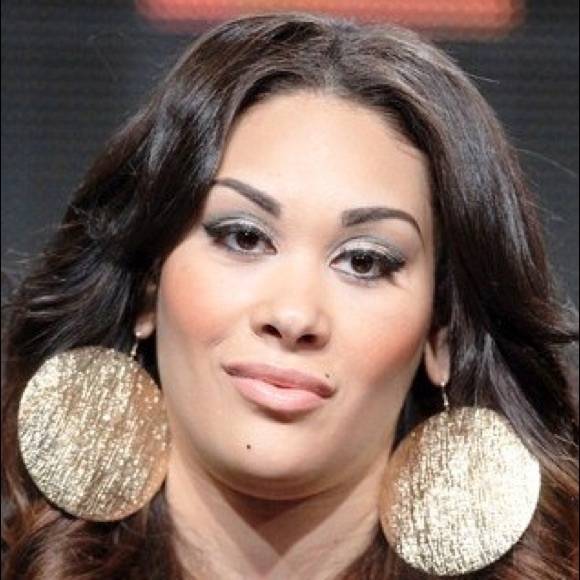 Big Gold & Silver Oversized Textured Disc Earrings - Picture 2 of 4