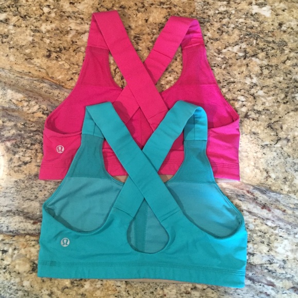 Bundle of Two Lululemon Sports Bras Sz 4 - Picture 2 of 2