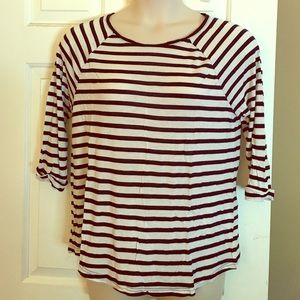 Forever 21 Striped 3/4 Sleeve Top, Size 2X