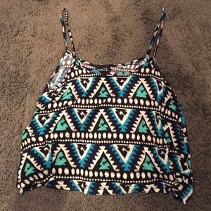 Tribal crop top