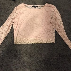 lace crop top