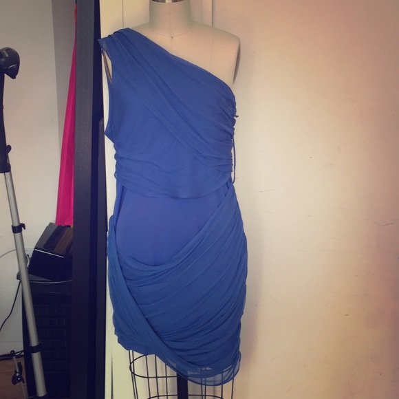 Alice and Olivia One Shoulder Goddess Dress