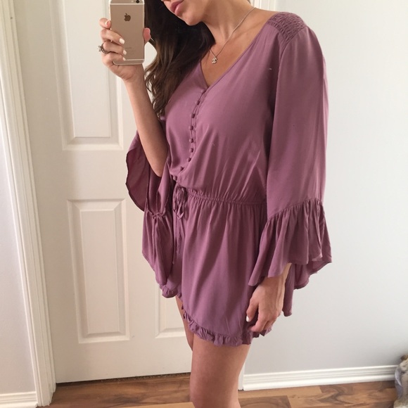 S A L E | Oh So Chic Mauve Romper - Picture 3 of 4