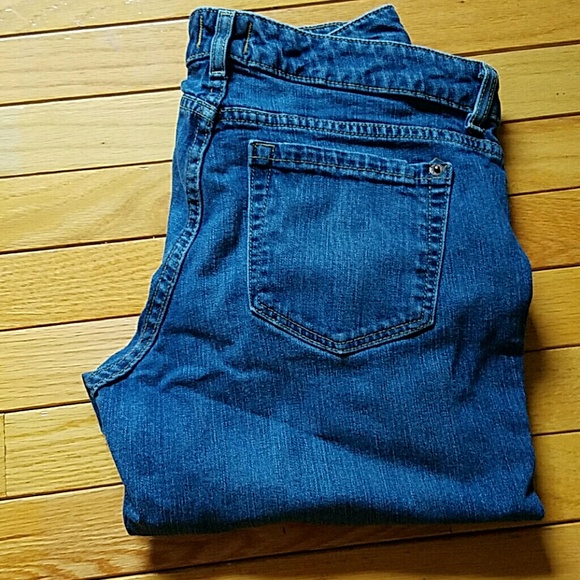 Bass womens straight skinny fit blue jeans