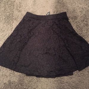 Black lace skirt!