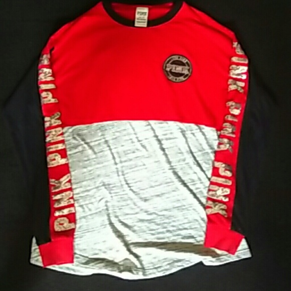 PINK long sleeve crew neck