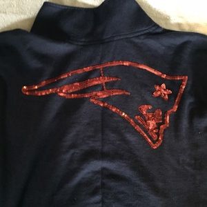 VS PINK bling Patriots sweat shirt.
