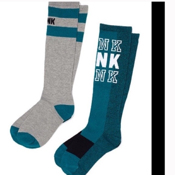 PINK Victoria's Secret Accessories - 2 pairs of the PINK knee socks