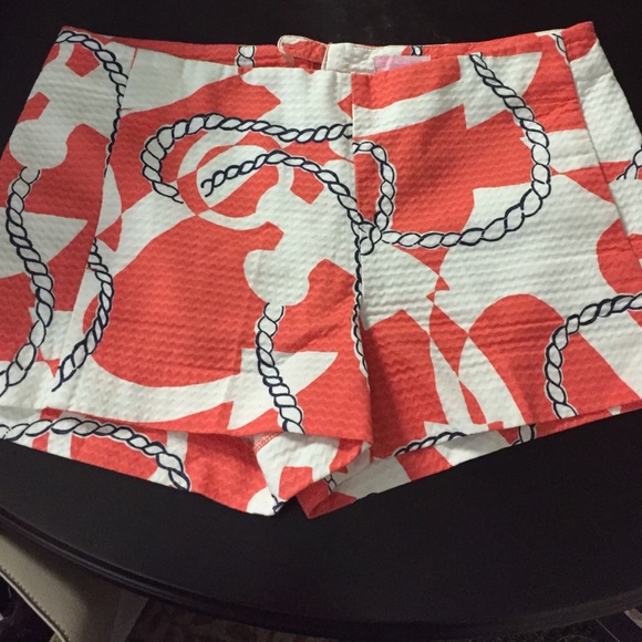 Lilly Pulitzer Pants - Lilly Pulitzer Cruise Tango Orange Shorts Sz8