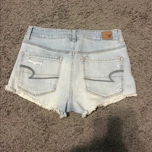 american eagle high rise shorties