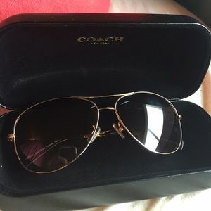 Coach aviator sunglasses