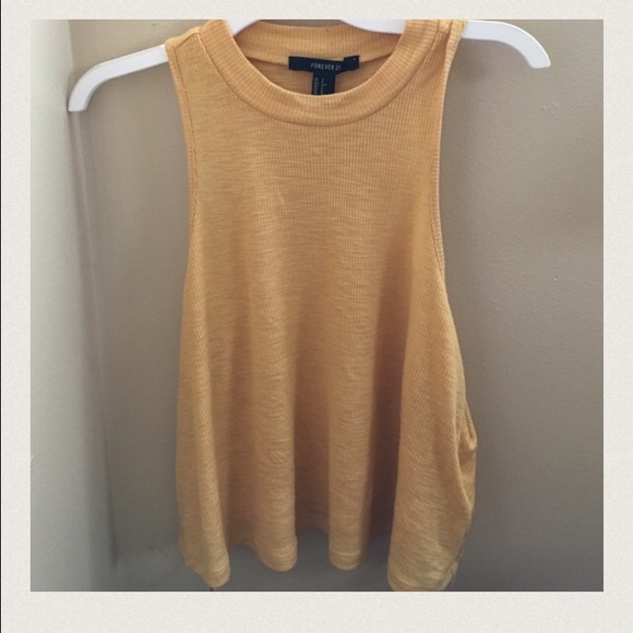 Yellow crop top