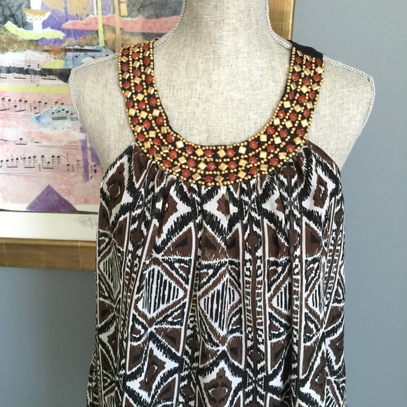 MAGIC Beaded Collar Dress (L) - Picture 2 of 3