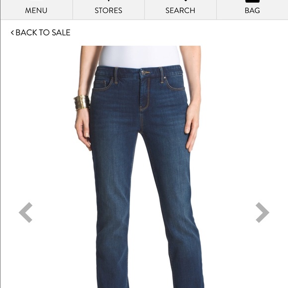 Chicos size 3 so slimming jeans