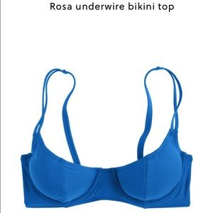 J.Crew Rosa Underwire Bikini Top in Tidewater