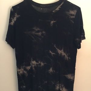 Black grunge tie dye t shirt