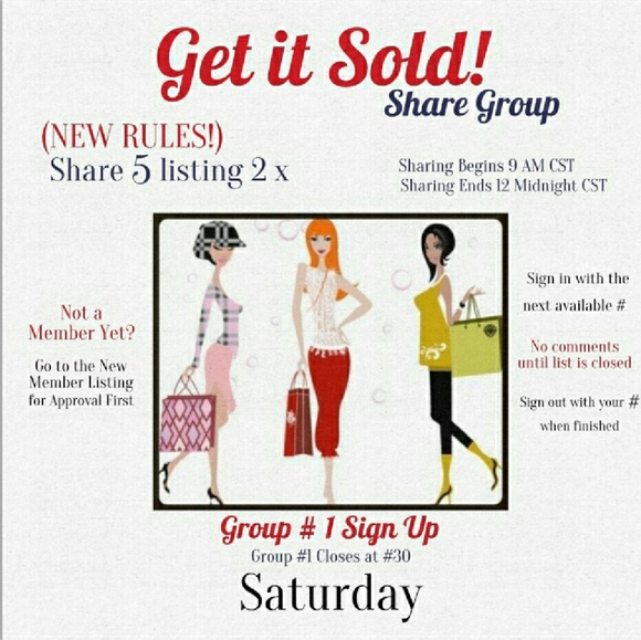 💙CLOSED💙 Saturday GET IT SOLD Share Group