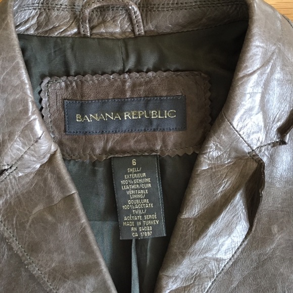 Leather Banana Republic Jacket - Picture 3 of 4