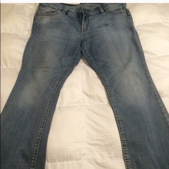 Silver straight leg jeans