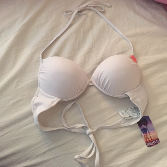 White Pushup Bikini Top